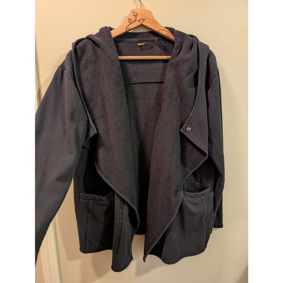 Zella Nordstrom Zip Up Hoodie In Black - Picture 5 of 5